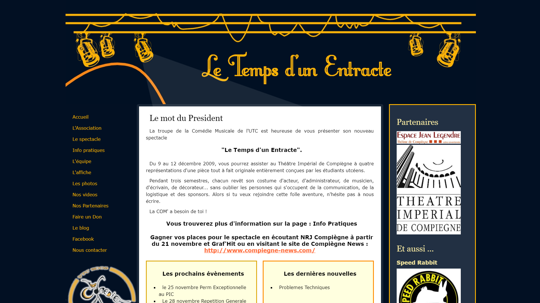 Site de la Com' 2009