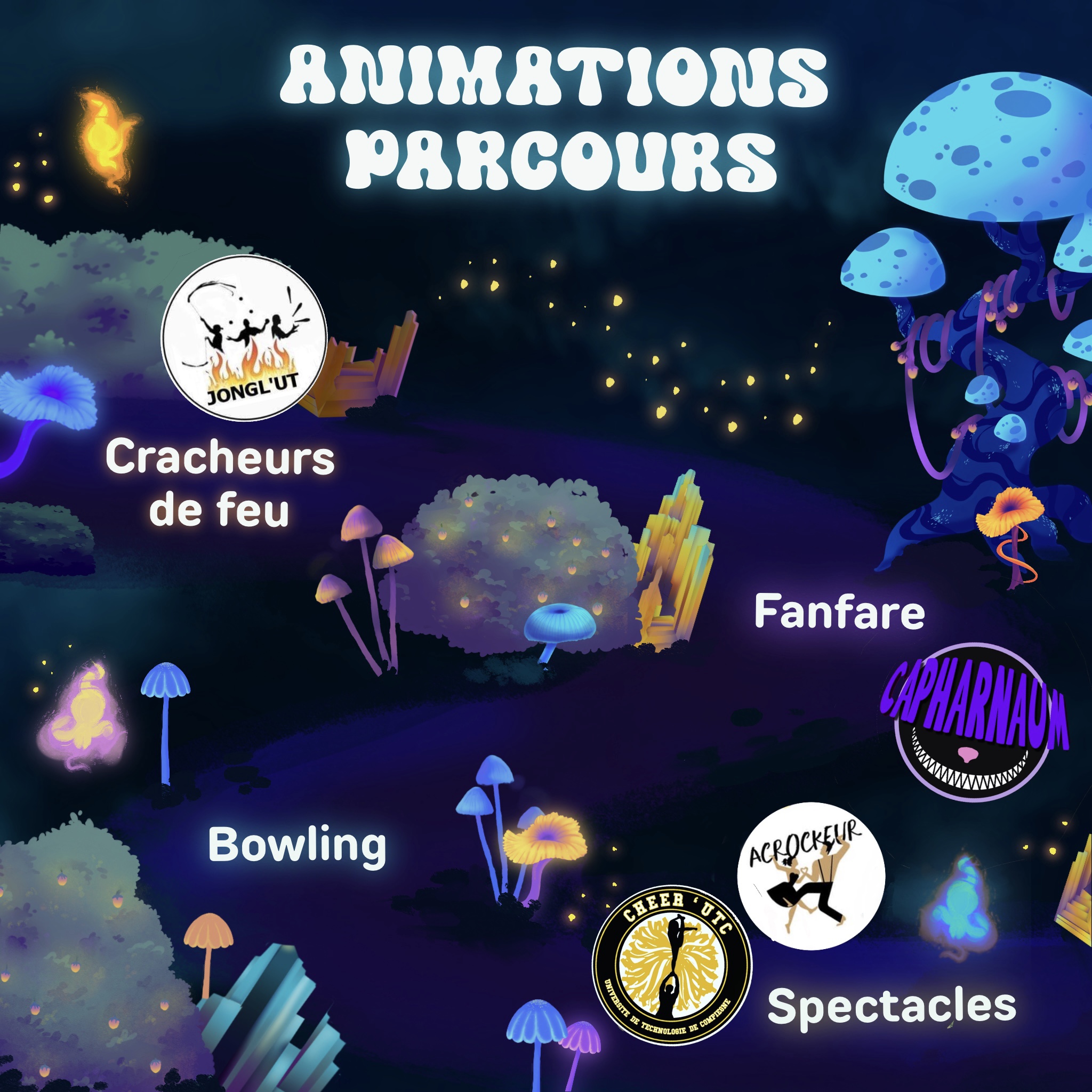 Image présentant les animations du parcours.